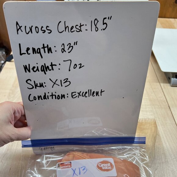 Eri + Ali Anthropologie Ruffle Shoulder Short Sleeve Shirt Orange Size Small - Picture 11 of 11